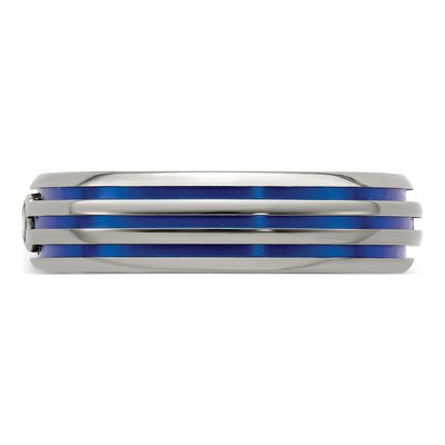 Titanium Sapphire Anodized Ring – view 3