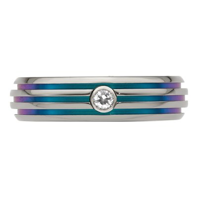 Titanium 6mm Rainbow Anodized Wedding Band – view 5