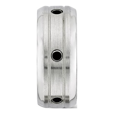 Titanium & Sterling Silver Black Spinel Ring – view 3
