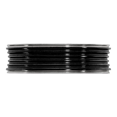 Titanium 7mm Black Concave Wedding Band – view 4