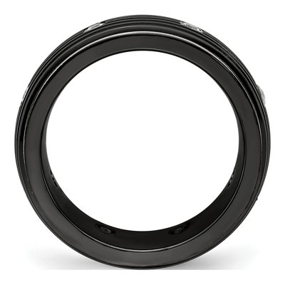 Titanium 9mm Black Wedding Band – view 2