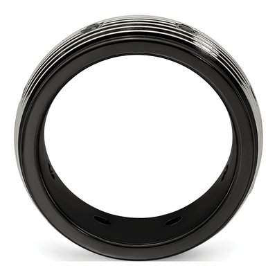 Titanium Black Spinel Ring – view 2