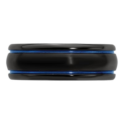 Black Ti Scroll Blue Band, Size 11.5 – view 4