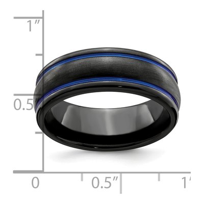 Black Ti Scroll Blue Band, Size 11.5 – view 6