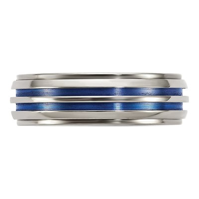 Titanium Blue Anodized 7mm Band – view 3
