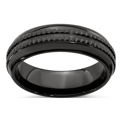 7mm Black Ti Kensington Band
