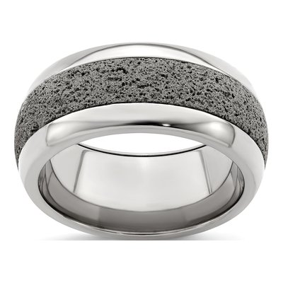 10mm Titanium Gray Cretan Band