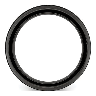 Black Titanium 8mm Beveled Band – view 2