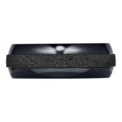 Black Titanium 8mm Beveled Band – view 3