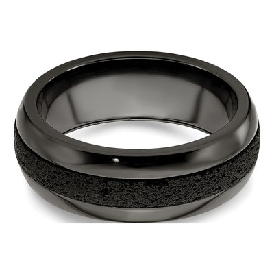 Black Titanium 8mm Beveled Band – view 6