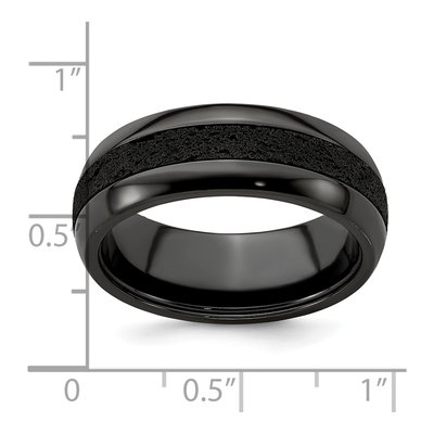 Black Titanium 8mm Beveled Band – view 7