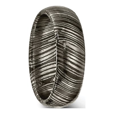 Titanium 7mm Domed Band Ring – view 4