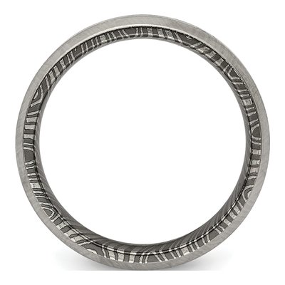 Titanium 7mm Beveled Band Ring – view 3