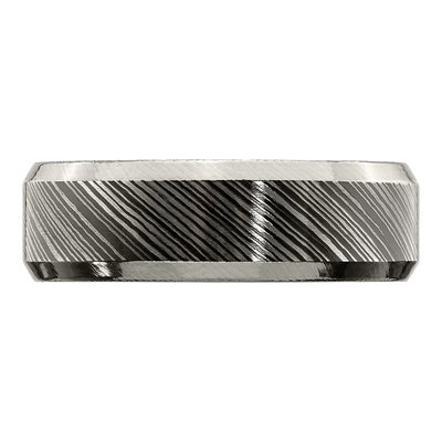 Titanium 7mm Beveled Band Ring – view 4