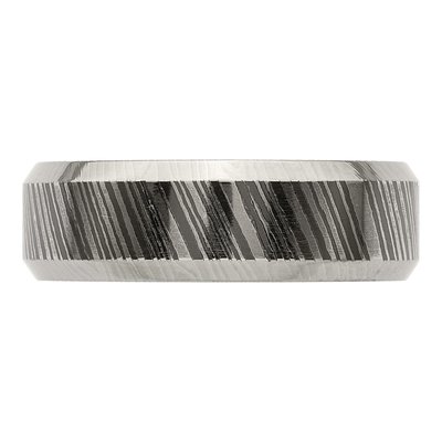 Titanium 7mm Beveled Band Ring – view 8