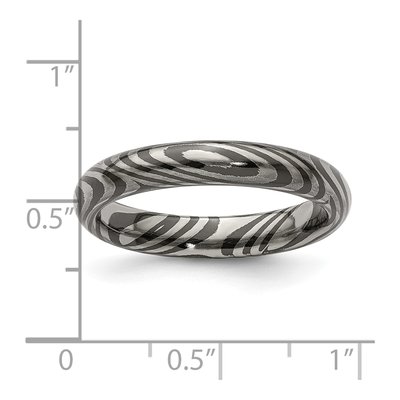 Men's Titanium 4mm Domed Comfort-Fit Band – view 4