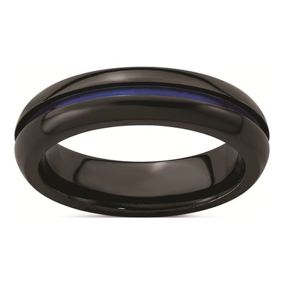 Titanium Black Ti Ring