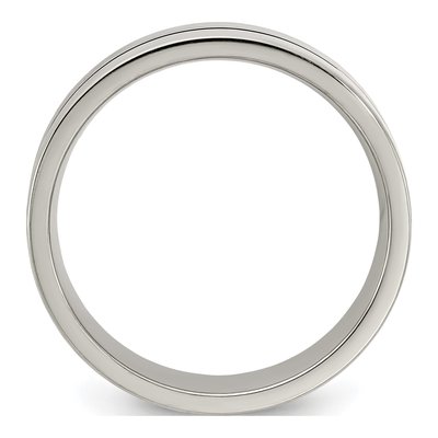 Men's Titanium 6mm Blue Anodized Comfort-Fit Band – view 2