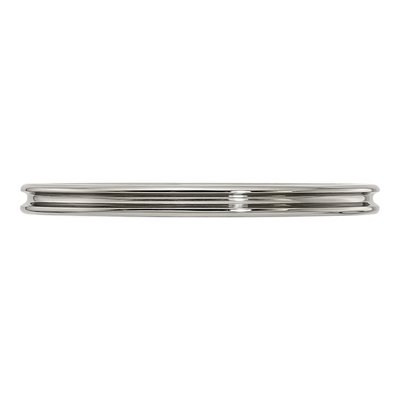 Men's Titanium & Sterling Silver 2mm Concave Comfort-Fit Band – view 3