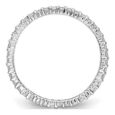 14K White Gold 1/2 ct tw Lab-Grown Diamond Eternity Band – view 3
