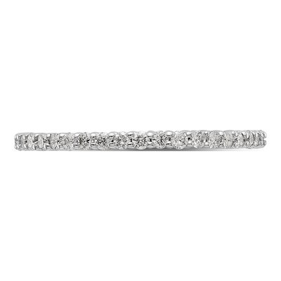 14K White Gold 1/2 ct tw Lab-Grown Diamond Eternity Band – view 6