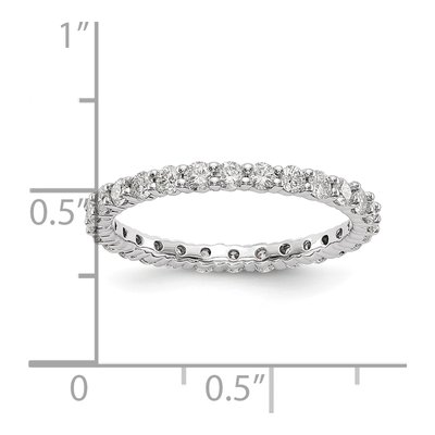 14K White Gold 1 ct tw Lab-Grown Diamond Eternity Band – view 4