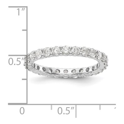 14K White Gold 1 1/2 ct tw Lab-Grown Diamond Eternity Band – view 4
