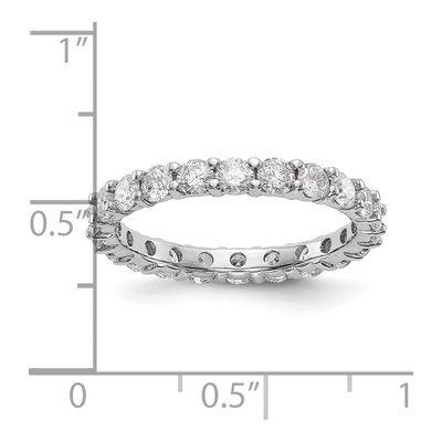 14K White Gold 2 ct tw Lab-Grown Diamond Eternity Band – view 4