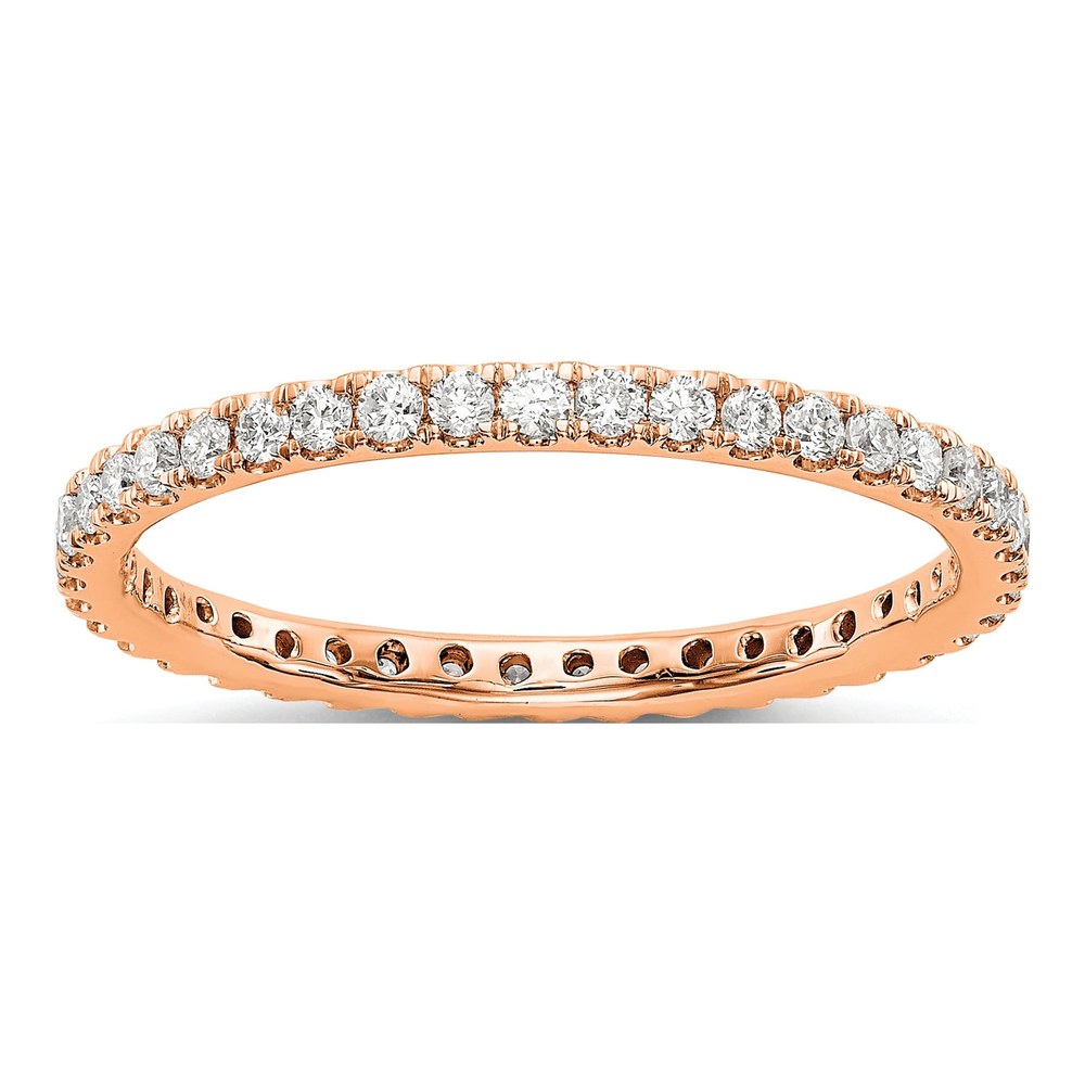 14K Rose Gold 1/2 ct tw Lab-Grown Diamond Eternity Band