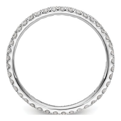14K White Gold 1/2 ct tw Lab-Grown Diamond Eternity Band – view 3