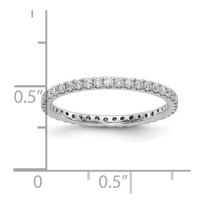 14K White Gold 1/2 ct tw Lab-Grown Diamond Eternity Band – view 4