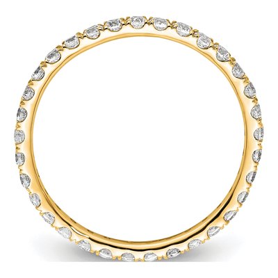 14K Yellow Gold 1/2 ct tw Lab-Grown Diamond Eternity Band – view 2