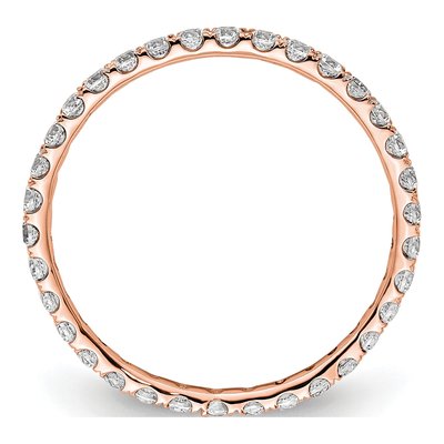 14K Rose Gold 1/2 ct tw Lab-Grown Diamond Eternity Band – view 2