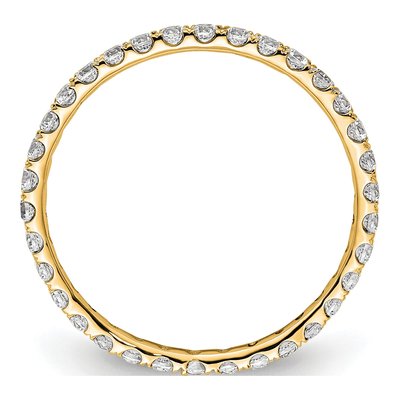 14K Yellow Gold 1/2 ct tw Lab-Grown Diamond Eternity Band – view 2