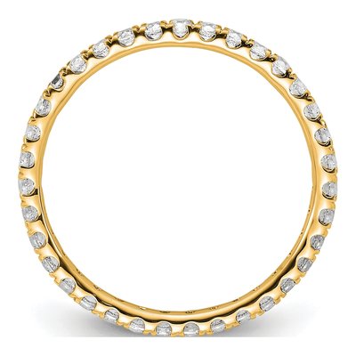 14K Yellow Gold 1/2 ct tw Lab-Grown Diamond Eternity Band – view 3