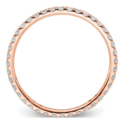 14K Rose Gold 1/2 ct tw Lab-Grown Diamond Eternity Band – view 2