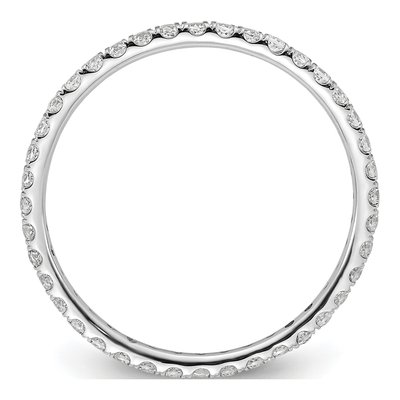 14K White Gold 1/2 ct tw Lab-Grown Diamond Eternity Band – view 2