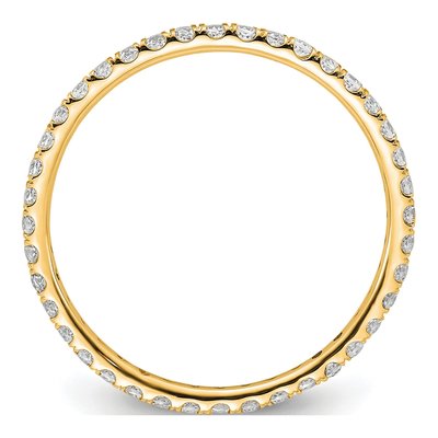 14K Yellow Gold 1/2 ct tw Lab-Grown Diamond Eternity Band – view 2