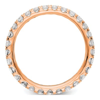 14K Rose Gold 1 ct tw Lab-Grown Diamond Eternity Band – view 3
