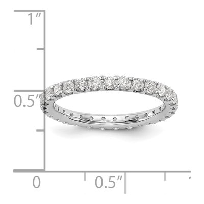 14K White Gold 1 ct tw Lab-Grown Diamond Eternity Band – view 4