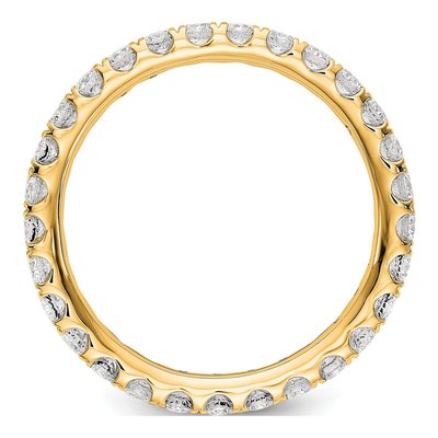 14K Yellow Gold 1 ct tw Lab-Grown Diamond Eternity Band – view 3