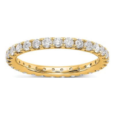 14K Yellow Gold 1 ct tw Lab-Grown Diamond Eternity Band