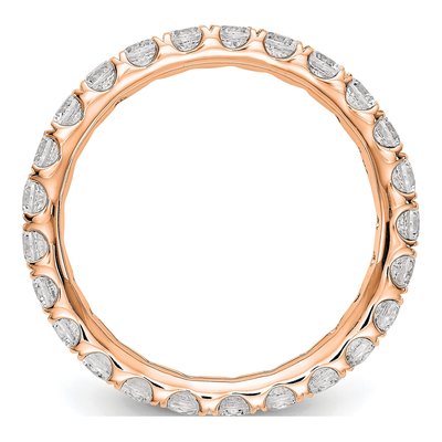 14K Rose Gold 1 1/2 ct tw Lab-Grown Diamond Eternity Band – view 4
