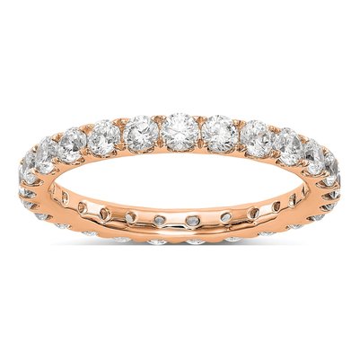 14K Rose Gold 1 1/2 ct tw Lab-Grown Diamond Eternity Band