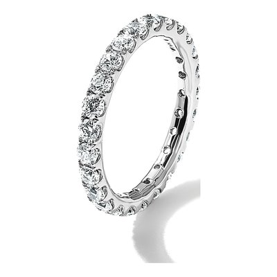 14K White Gold 1 1/2 ct tw Lab-Grown Diamond Eternity Band – view 8