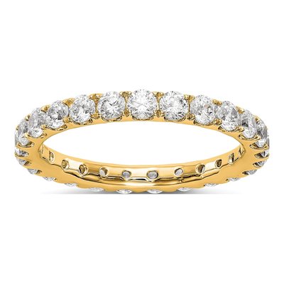 14K Yellow Gold 1 1/2 ct tw Lab-Grown Diamond Eternity Band