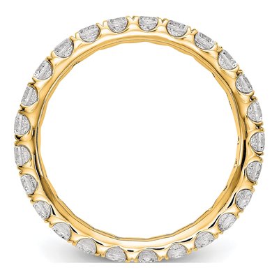 14K Yellow Gold 1 1/2 ct tw Lab-Grown Diamond Eternity Band – view 3