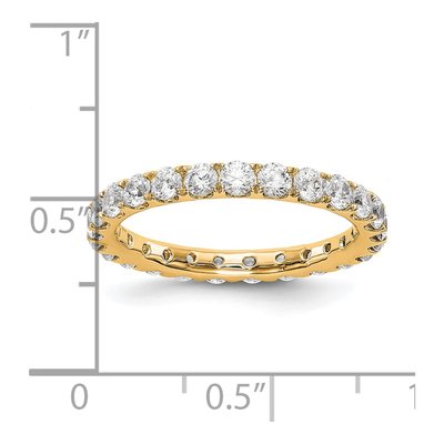 14K Yellow Gold 1 1/2 ct tw Lab-Grown Diamond Eternity Band – view 4