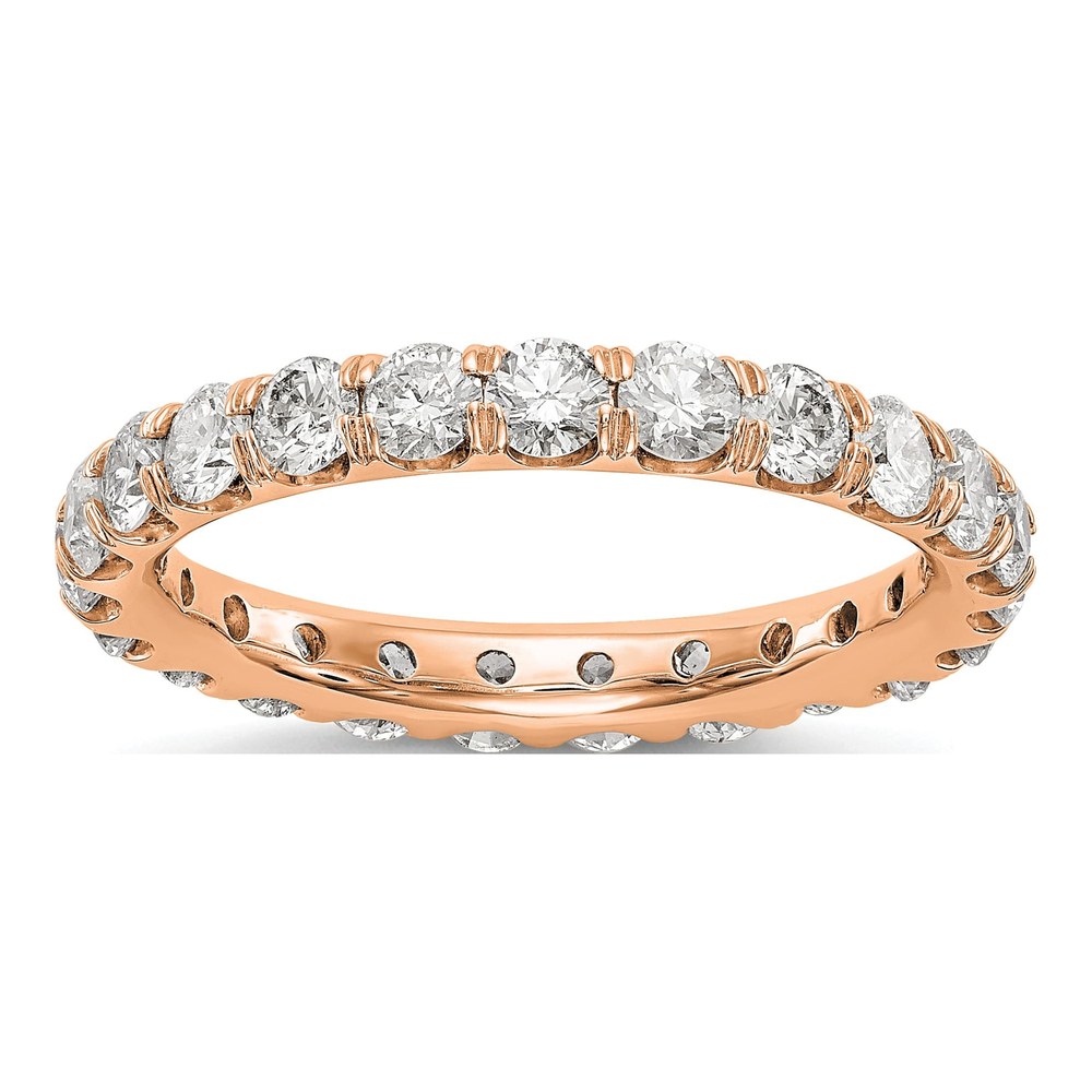 14K Rose Gold 2 ct tw Lab-Grown Diamond Eternity Band