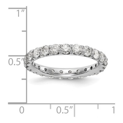 14K White Gold 2 ct tw Lab-Grown Diamond Eternity Band – view 4